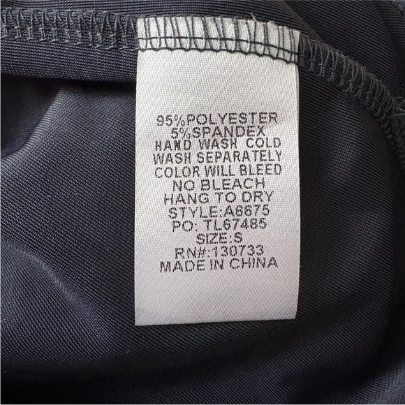 Umgee Blue Velvet Velour Tunic Top Blouse Shirt Womens Size Small (1698) - Picture 4 of 4